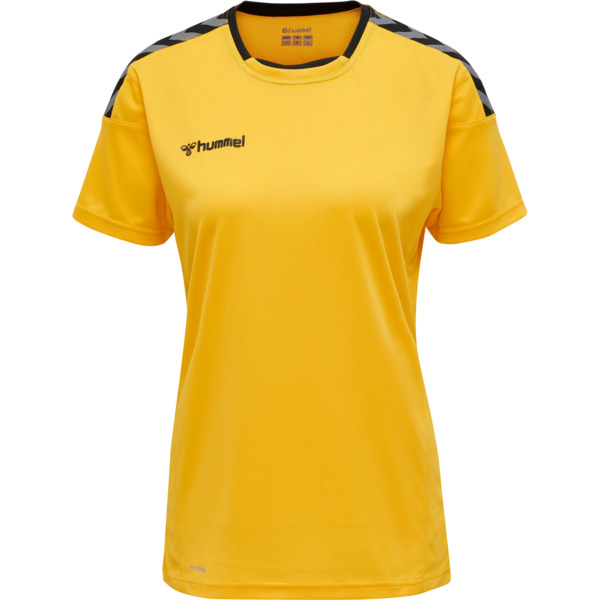 Hummel hmlAUTHENTIC POLY JERSEY WOMAN S/S - SPORTS YELLOW/BLACK - M