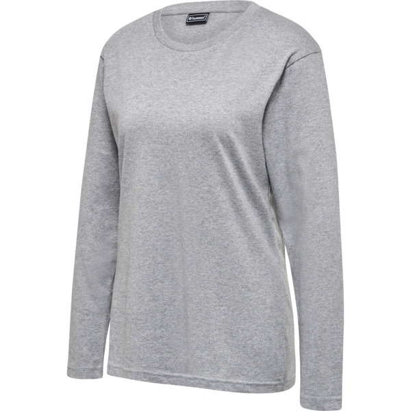 Hummel hmlRED HEAVY T-SHIRT L/S WOMAN - GREY MELANGE - M