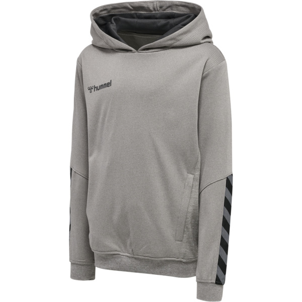 Hummel hmlAUTHENTIC KIDS POLY HOODIE - GREY MELANGE - 176