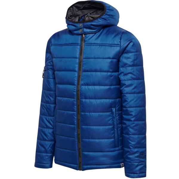 hmlNORTH QUILTED HOOD JACKET KIDS - TRUE BLUE - 164