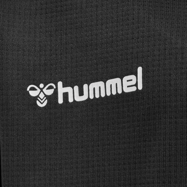 Hummel hmlAUTHENTIC KIDS POLY HOODIE - BLACK/WHITE - 116