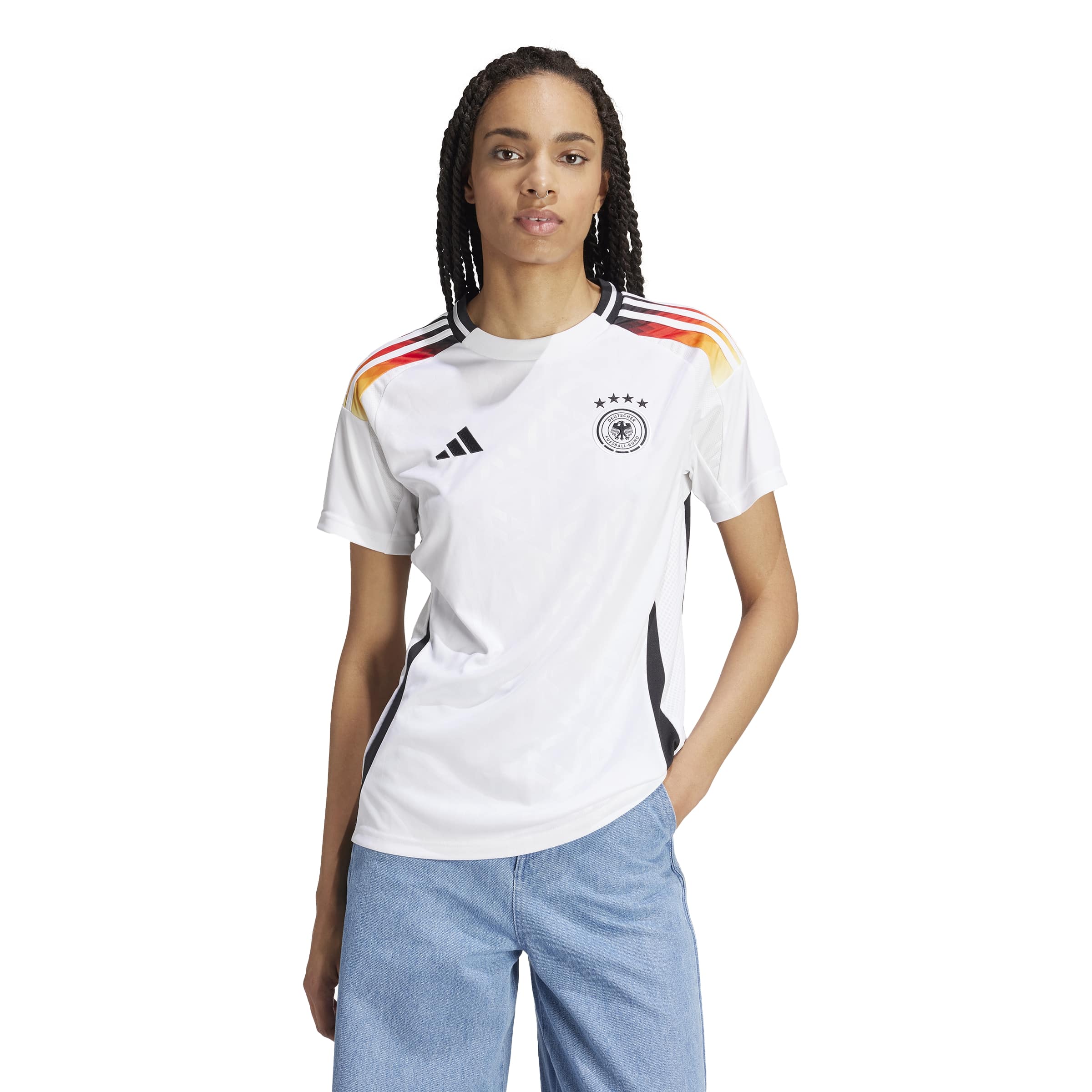 adidas DFB Deutschland Trikot Heim EM 2024 Frauen weiß L