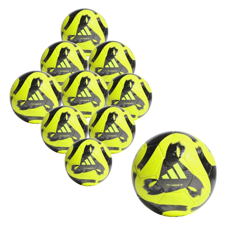 10er Ballpaket adidas Tiro League Fussball gelb/schwarz 5