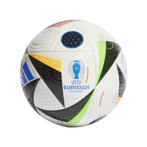 adidas Euro 24 Pro Spielball weiß/black/globlu 5