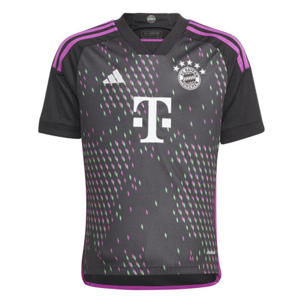 adidas FC Bayern München Auswärtstrikot Kinder Saison 2023/2024 schwarz 164