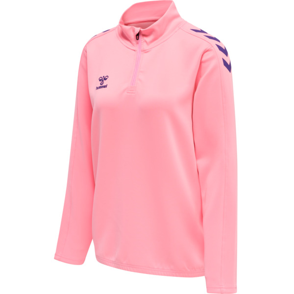 Hummel hmlCORE XK HALF ZIP SWEAT WOMAN - COTTON CANDY - XS