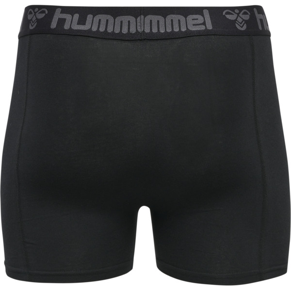 Hummel hmlMARSTON 4-PACK BOXERS BLACK/DARK GREY MELANGE XL
