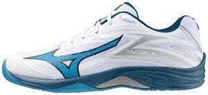 Mizuno Corporation Thunder Blade Z ( U ) Herren Handballschuhe white/moroccan blue 43