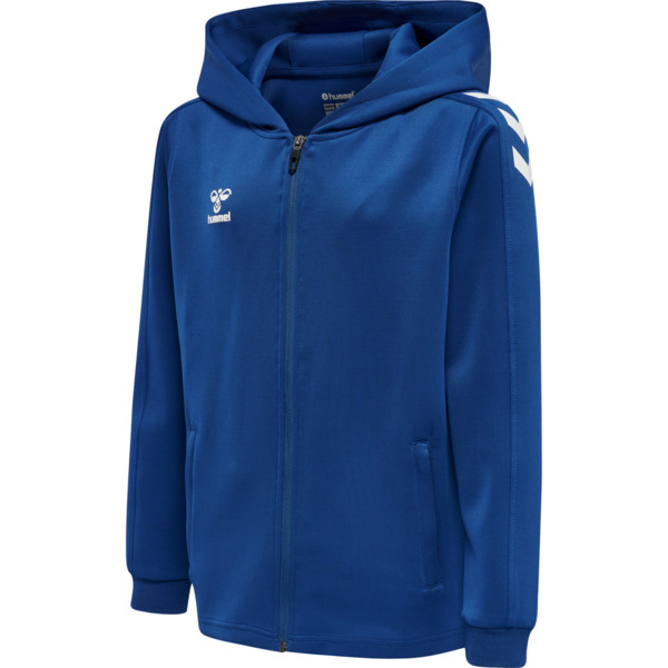Hummel hmlCORE XK POLY ZIP HOOD SWEAT KIDS - TRUE BLUE - 128