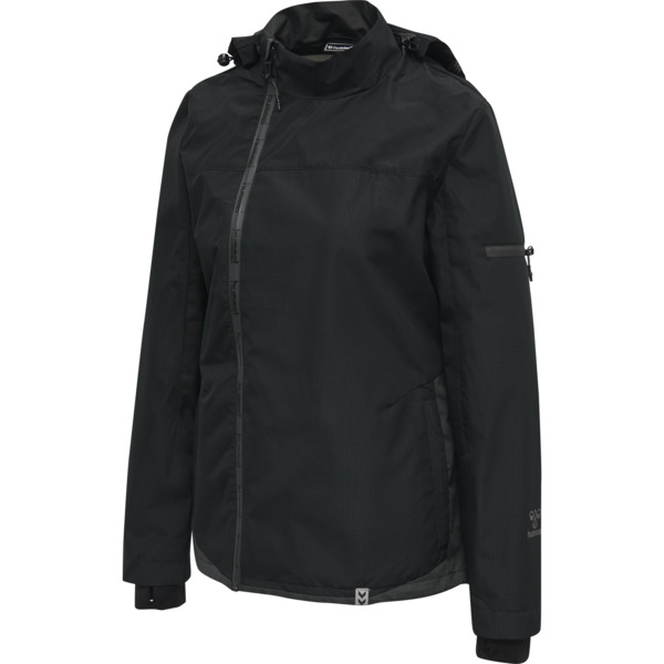 hmlNORTH SHELL JACKET WOMAN - BLACK/ASPHALT - XS