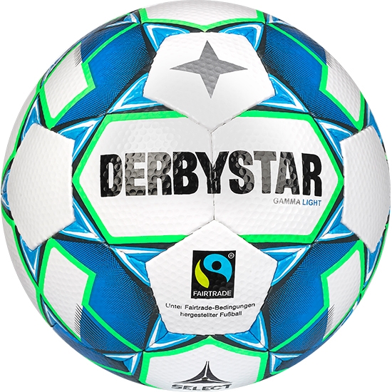 Derbystar Gamma Light v22 Jugend Trainingsball weiss blau grün 4