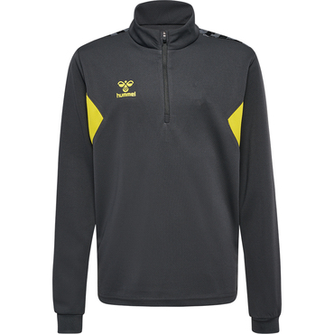 Hummel hmlAUTHENTIC HALF ZIP SWEAT KIDS - ASPHALT/SULPHUR SPRING - 152