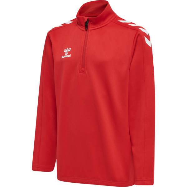 Hummel hmlCORE XK HALF ZIP POLY SWEAT KIDS - TRUE RED - 152