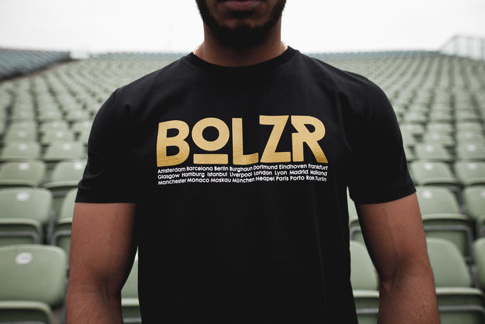 Bolzr T Shirt Schwarz Gold L