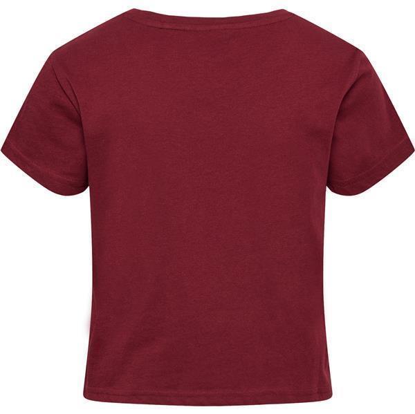 HUMMEL hmlLEGACY WOMAN CROPPED T-SHIRT - CABERNET - S