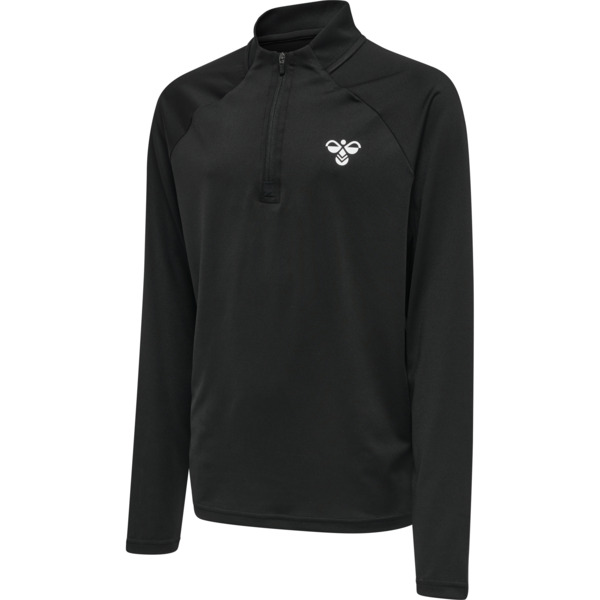Hummel hmlGG12 TRAINING 1/2 ZIP SWEAT KIDS - BLACK - 116