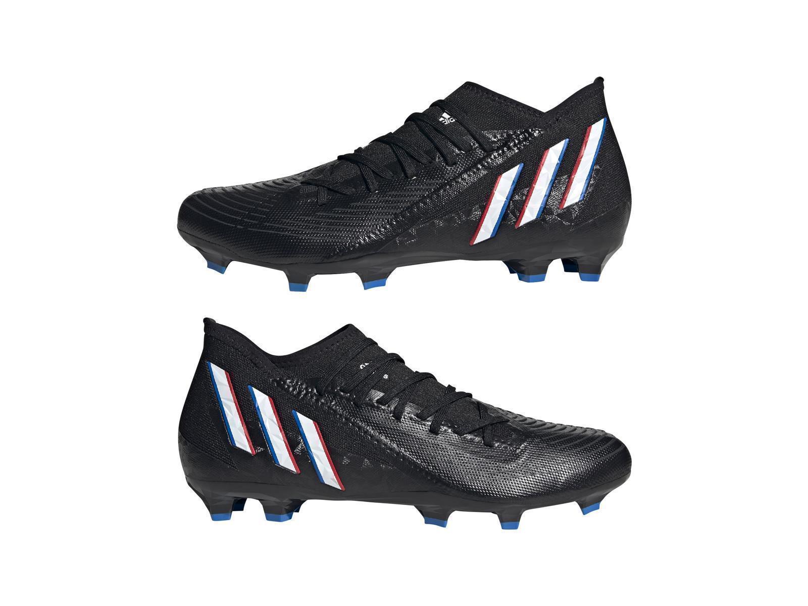 adidas PREDATOR EDGE.3 FG CBLACK/FTWWHT/VIVRED 47 1/3