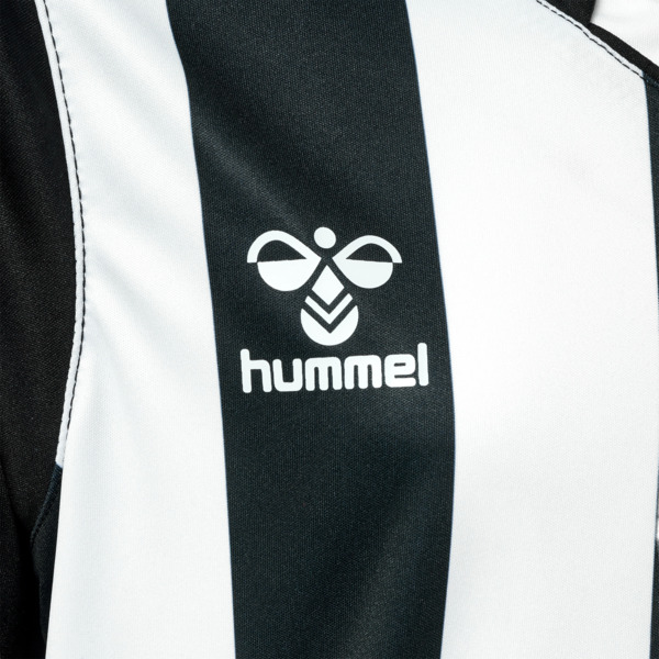 Hummel hmlCORE XK STRIPED JERSEY KIDS S/S - BLACK/WHITE - 176