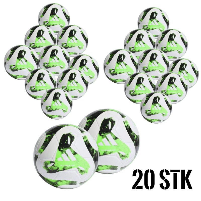 20er Ballpaket adidas Tiro League Fussball Kinder 350 g weiß/grün 5
