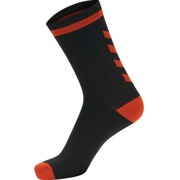 Hummel ELITE INDOOR SOCK LOW - BLACK/RED - 31/34