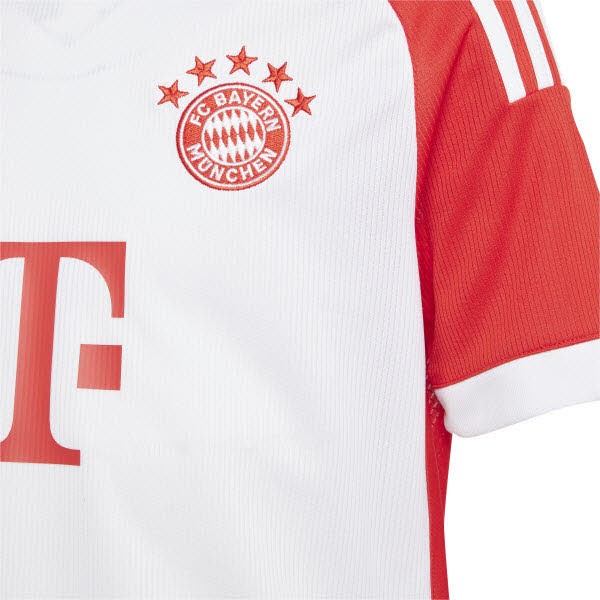 adidas  FC Bayern Home Jersey Kinder Saison 2023/2024  weiß/rot 140