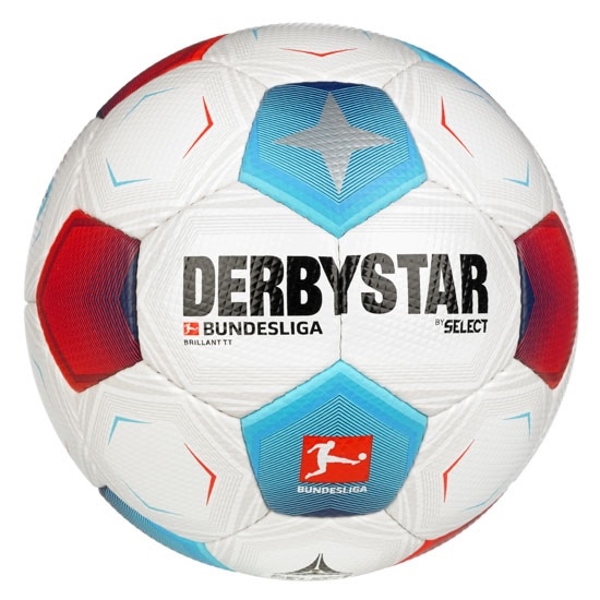 Derbystar Bundesliga Brillant TT Trainingsball weiss/rot/blau 5