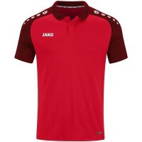 JAKO Polo Performance 44 Rot/Schwarz