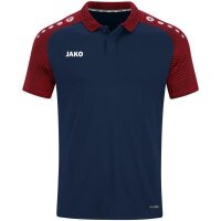 JAKO Polo Performance 3XL Marine/Rot