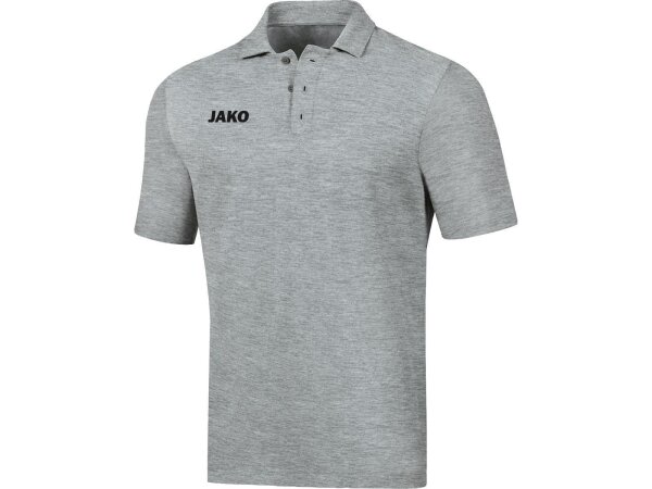 JAKO Polo Base XXL Hellgrau Meliert