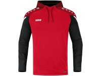 JAKO Kapuzensweat Performance 4XL Rot/Schwarz