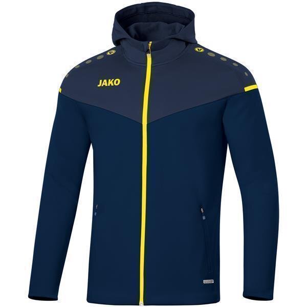 JAKO Kapuzenjacke Champ 2.0 128 Marine/Darkblue/Neongelb