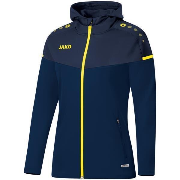 JAKO Kapuzenjacke Champ 2.0 42 Marine/Darkblue/Neongelb