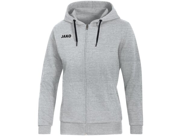 JAKO Kapuzenjacke Base 42 Hellgrau Meliert