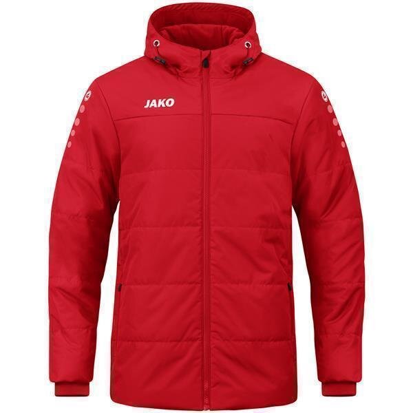 JAKO Coachjacke Team mit Kapuze S Rot