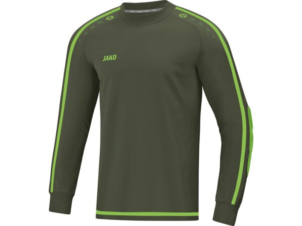 JAKO TW-Trikot Striker 2.0 Khaki/Neongrün 140
