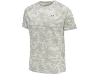 Hummel MEN RUNNING T-SHIRT S/S OYSTER MUSHROOM AOP M