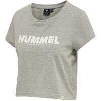 Hummel hmlLEGACY WOMAN CROPPED T-SHIRT GREY MELANGE XS