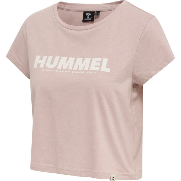 Hummel hmlLEGACY WOMAN CROPPED T-SHIRT CHALK PINK M