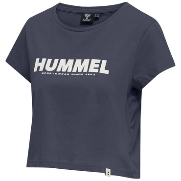 Hummel hmlLEGACY WOMAN CROPPED T-SHIRT BLUE NIGHTS XL