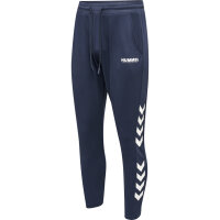 Hummel hmlLEGACY POLY TAPERED PANTS - BLUE NIGHTS/WHITE - L