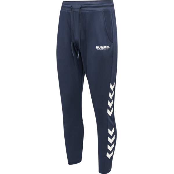 Hummel hmlLEGACY POLY TAPERED PANTS - BLUE NIGHTS/WHITE - M