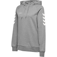 Hummel HMLGO COTTON HOODIE WOMAN - GREY MELANGE - 2XL