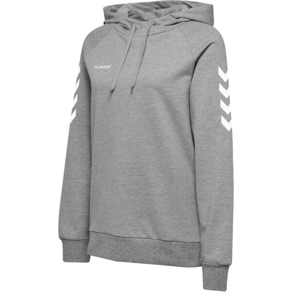 Hummel HMLGO COTTON HOODIE WOMAN - GREY MELANGE - XS