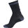 Hummel ELITE INDOOR SOCK LOW - BLACK/ASPHALT - 46/48