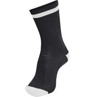 Hummel ELITE INDOOR SOCK LOW - BLACK/WHITE - 39/42