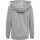 Hummel HMLGO COTTON ZIP HOODIE WOMAN - GREY MELANGE - 2XL