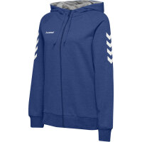 Hummel HMLGO COTTON ZIP HOODIE WOMAN - TRUE BLUE - S