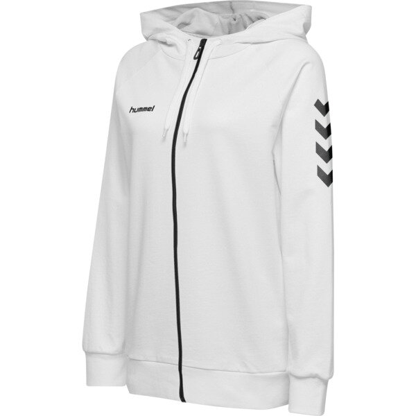 Hummel HMLGO COTTON ZIP HOODIE WOMAN - WHITE - M