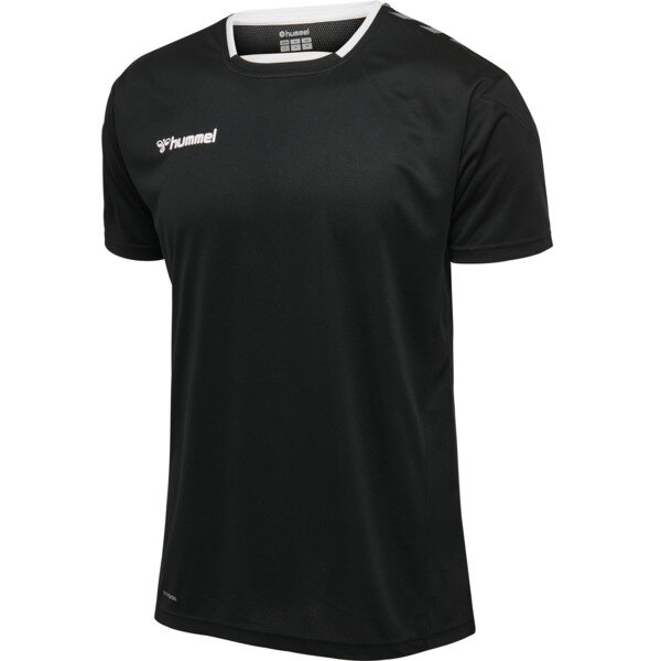 Hummel hmlAUTHENTIC KIDS POLY JERSEY S/S - BLACK/WHITE - 176