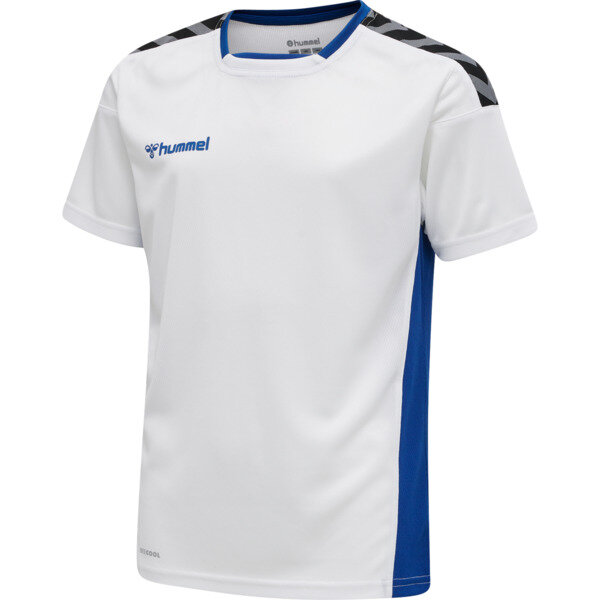 Hummel hmlAUTHENTIC KIDS POLY JERSEY S/S - WHITE/TRUE BLUE - 152
